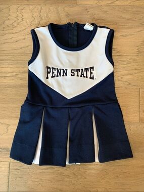Little King Penn State Girls Navy and White Cheer Tank Dress Size 2